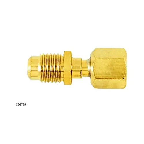 Cd Valve cd8725 Brass Adapter 1/4 Male X Female Flare 2 Pack