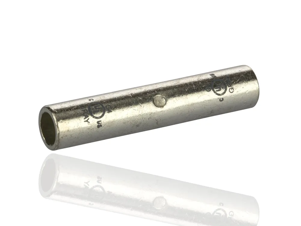 Nsi Industries C-4 copper compression splice 4 AWG long barrel
