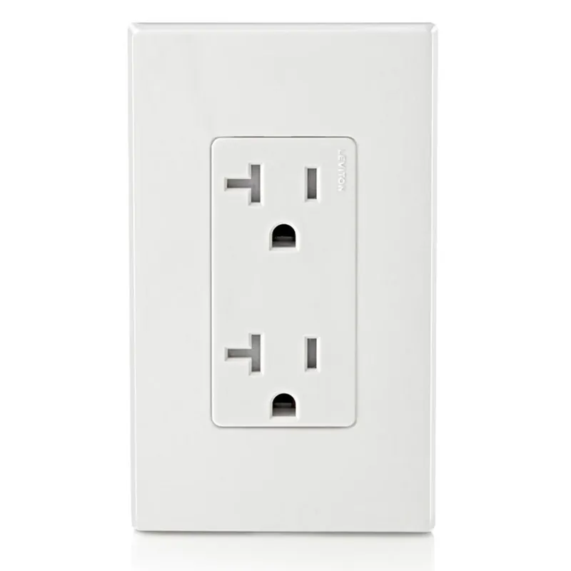 Leviton T5825-W Decora Duplex Receptacle 20 Amp