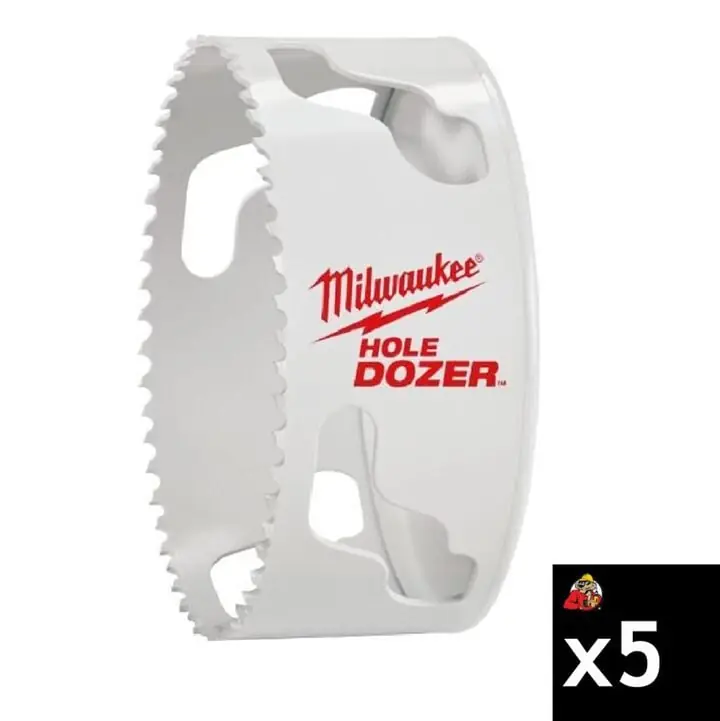 Milwaukee 49-56-0244 Bi-metal Hole Saw 5-1/4 in 3.5 Tpi 5 Pc
