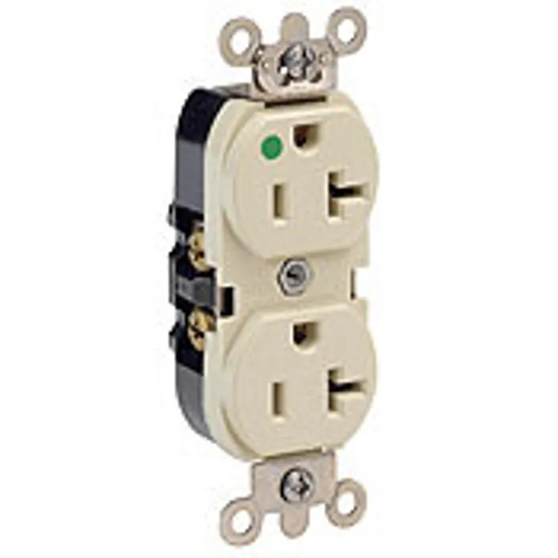 Leviton 8300-HR 20-Amp 125-Volt Heavy Duty Hospital Grade Duplex Receptacle