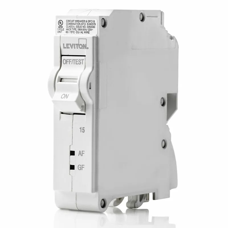 Leviton LB115-DF Branch Circuit Breaker 15A 1-Pole 120V 10Ka Interrupt Rating replacement mpn