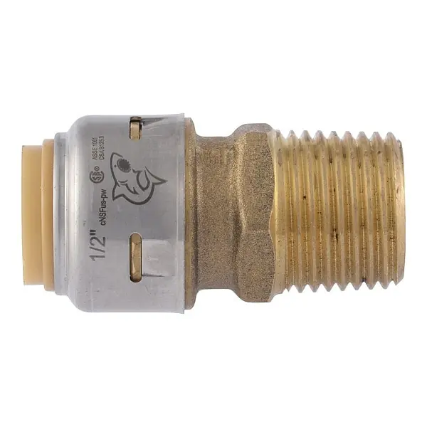Sharkbite ur120 Push-to-connect Male Npt Adapter 1/2 in