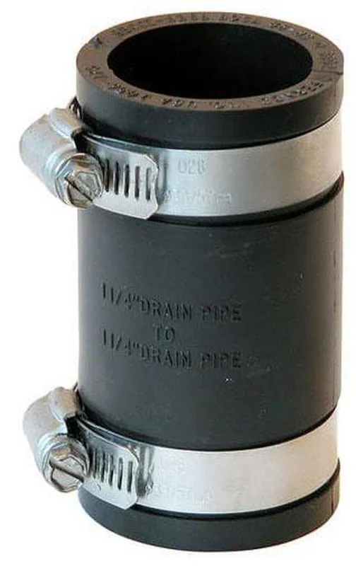 Fernco 1056-125 1 Flexible Pvc Clamp Coupling 1-1/4 in