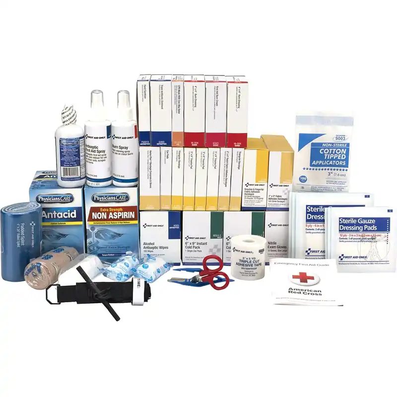 First Aid Only 91361 First Aid Kit 100 Person ANSI Compliant Class B 3 Shelf Refill Kit