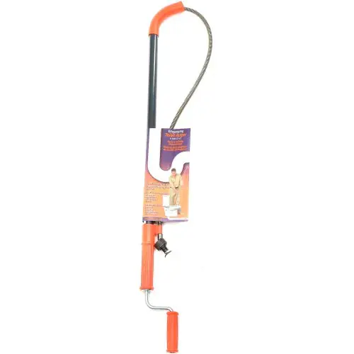 General Wire Spring I-T6FL-DH Teletube Flexicore Closet Auger with Down Head 6 ft.