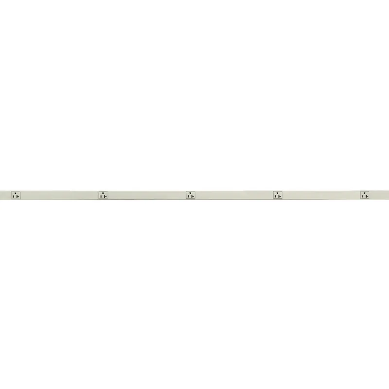 Hubbell HBL24GB612IV Metal PlugTrak, 20A 125V, 1 Circuit, 6 Receptacle, 6 feet Length