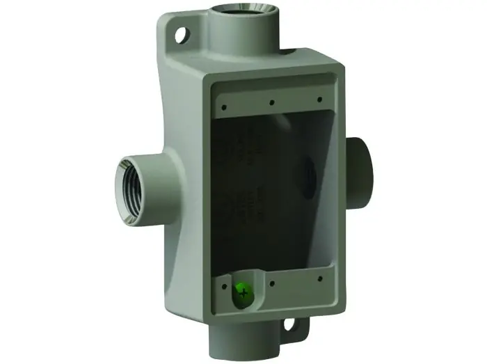 Hubbell FSX1 FSX Series Fittings Aluminum Device Box 1/2 in