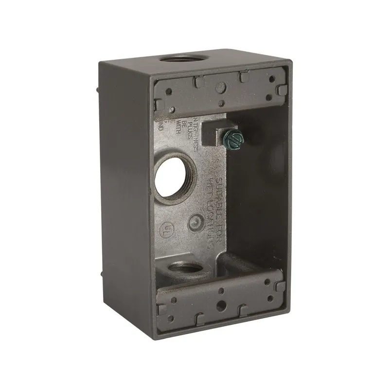 Hubbell 5320-2 Weatherproof Box 1 Gang 18.3 Cu-in