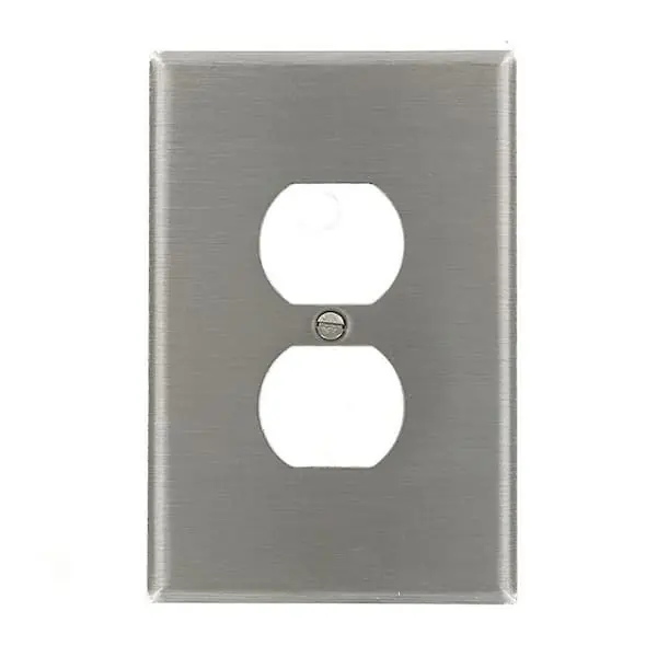 Leviton 84103-40 1-Gang Duplex Receptacle Oversized Wall Plate