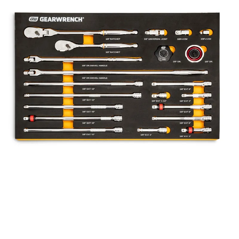 Gearwrench 86521 Modset 90T 3/8 Drive Tool Set 21pc