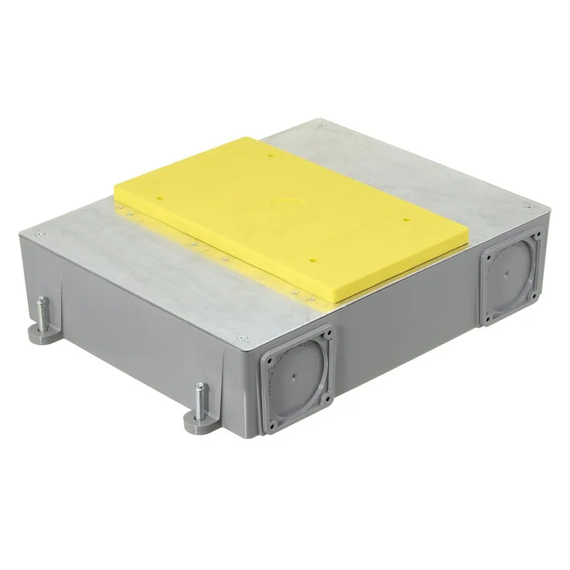 Hubbell CFB4G30PFBE Recessed Concrete Floorbox 4-Gang