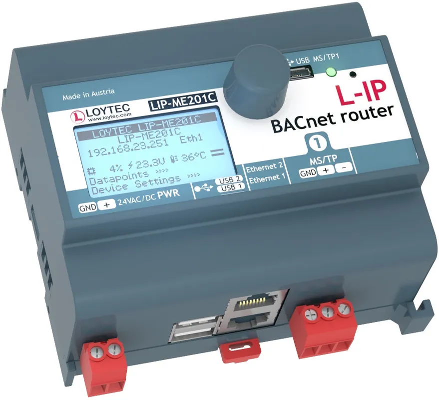 Loytec LIP-ME201C Single MS/TP Port BACnet IP Router