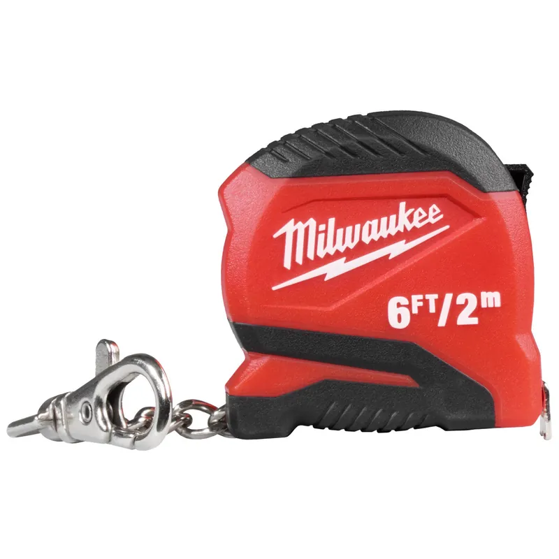 Milwaukee 48-22-1706 Keychain Tape Measure 6ft/2m