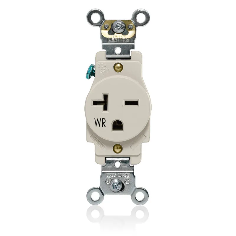 Leviton W5461-T Single Receptacle Outlet 20 amp 250 volt