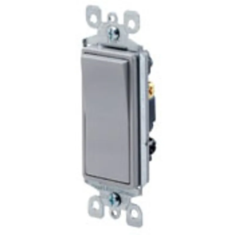 Leviton 5603-2GY Decora Rocker 3-Way AC Quiet Switch 15 Amp