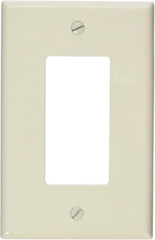 Leviton PJ26-T 1-gang, 1-decora, midway nylon wallplate, midway size