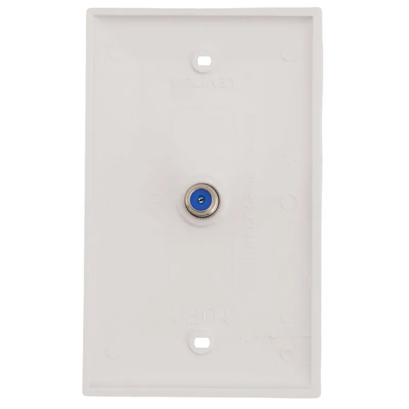 Leviton 80781-W Standard Video Wall Jack, F Connector