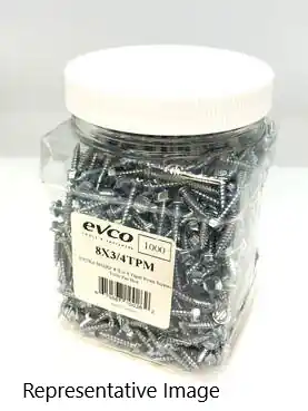 Evco evco-8x1/2tp-100 Hex Taper Point Screws 100ct