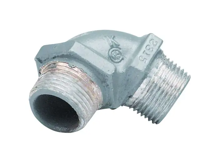 Hubbell MM90-1 90° 1/2 inches Aluminum Elbow, Male/Male