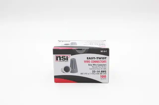 Amrad nsi-wc-g-c Grey Wire Connector 22-14 Awg Box of 100