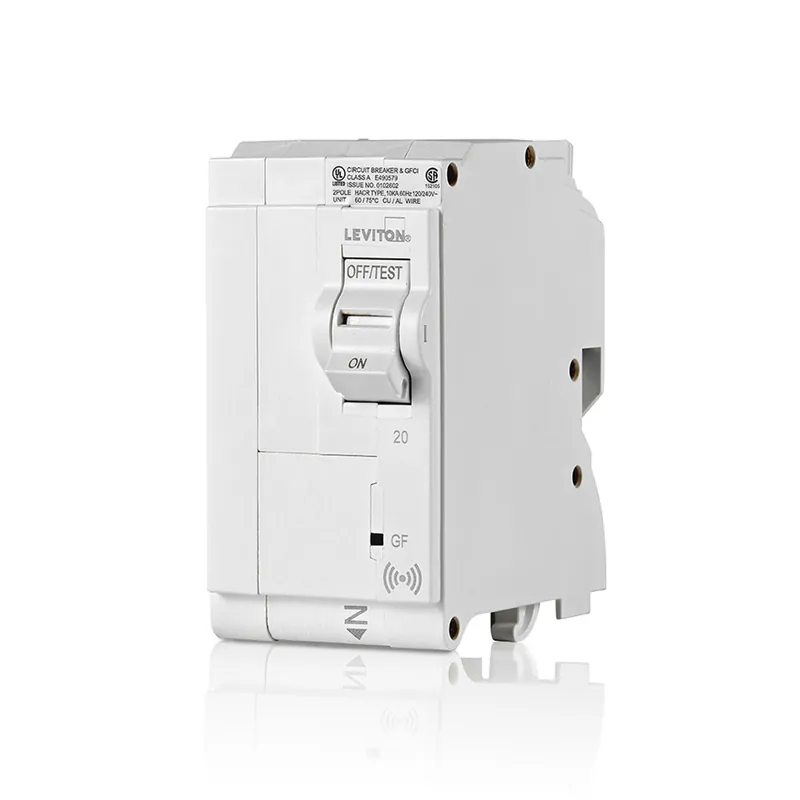 Leviton LB220-GS Smart Branch Circuit Breaker, GFCI 2-Pole 20A 120/240V, 10KA Interrupt Rating