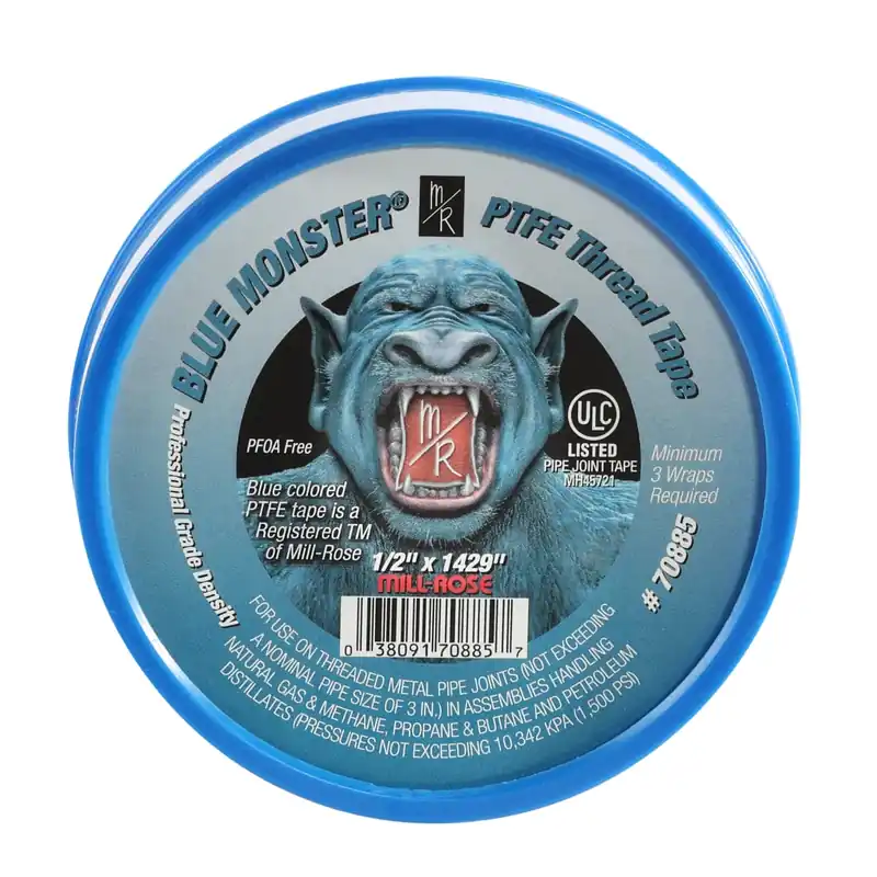 Mill-rose 70885 Ptfe Thread Seal Tape 0.5 X 1429 Inches Blue