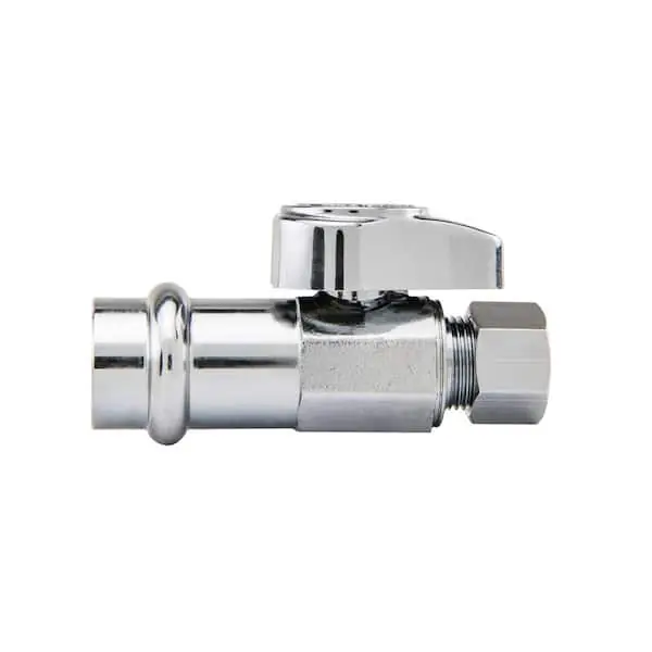 Brasscraft G2CP14XC1 1/2-Inch nom push Connect by 3/8-Inch OD Comp Straight Stop