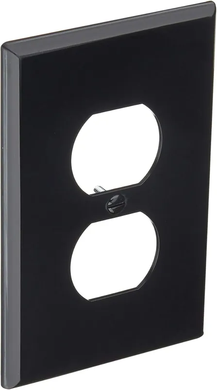 Leviton PJ8-E 1-Gang, 1-Duplex, Midway Nylon Wallplate, Midway Size, 1 Pack