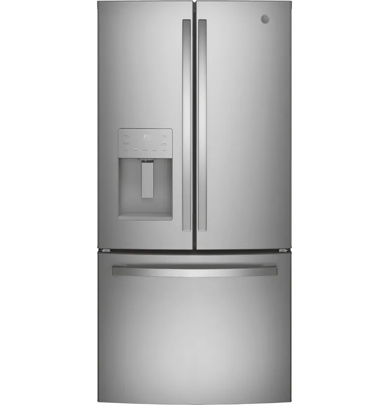 Ge Appliances GFE24JYKFS Energy Star French-Door Refrigerator 23.6 Cu. Ft.