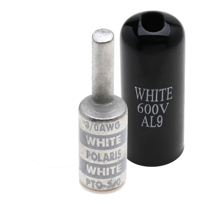Nsi Industries PTO-3/0 3/0 AWG White Tinned Aluminum 1-Conductor Offset Pin Terminal