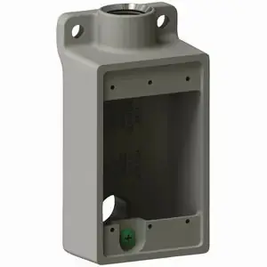 Hubbell FSLB2 FSLB Type Shallow Feed Thru Device Box 3/4 inches
