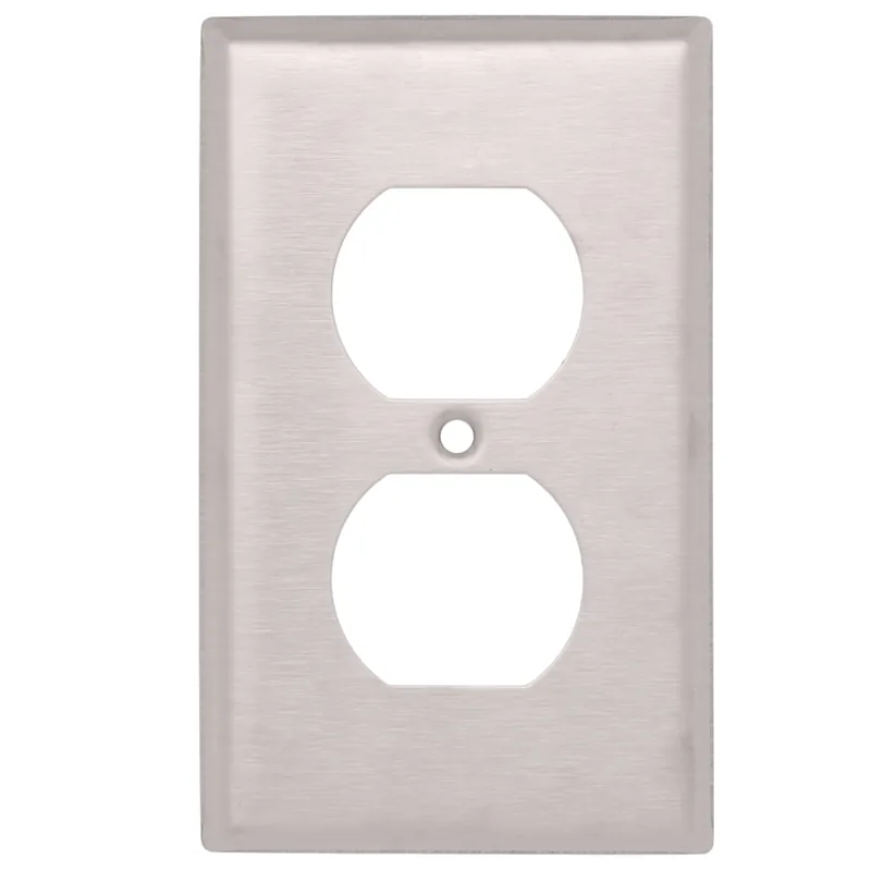 Leviton 84003-40 1-Gang Duplex Device Receptacle Wallplate Standard Size