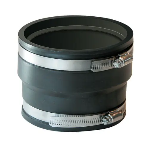 Fernco 107044 4 Inch Corrugated Pipe to Pvc Coupling