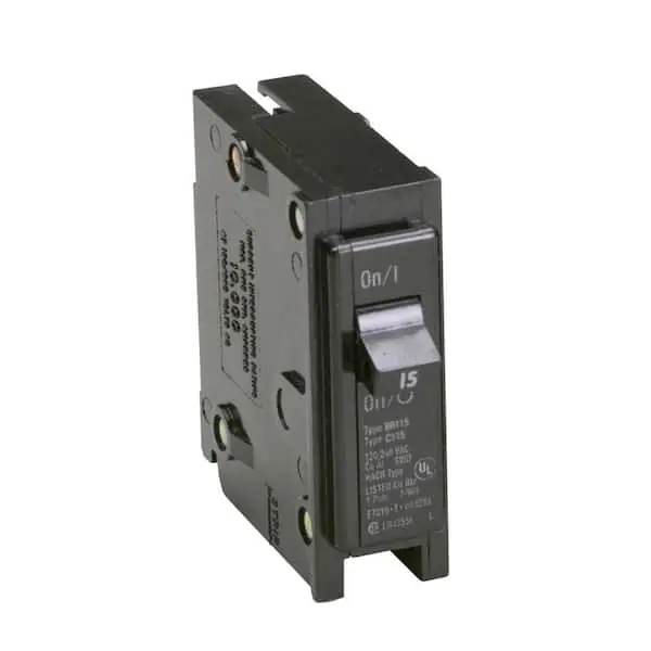 Schneider Electric BR115 Eaton BR 15 Amp 120/240 Volts Single-Pole Circuit Breaker
