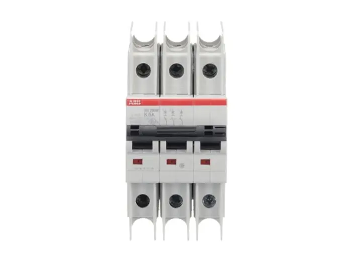 Abb su203m-k6 Miniature Circuit Breaker 6 Amp 3 Pole UL489