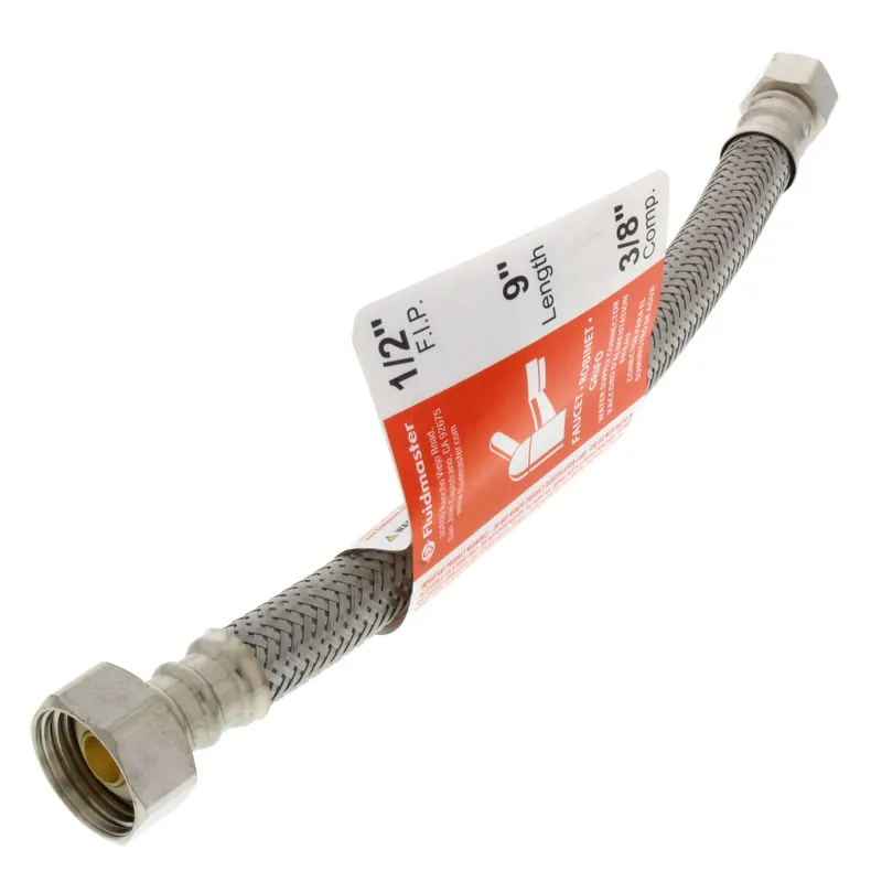 Fluidmaster b1f09 Braided Ss Faucet Connector 9 in