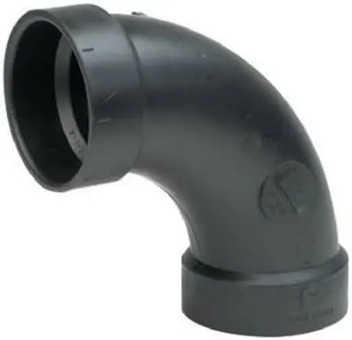 Mueller Industries 02874 Long Sweep 90 Degree Ell, Hub x Hub 4 in.