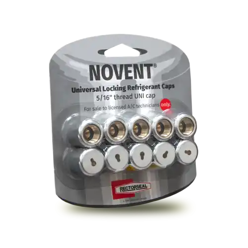 Rectorseal 86696 Novent Locking Refrigerant Cap 5/16 in 10pk