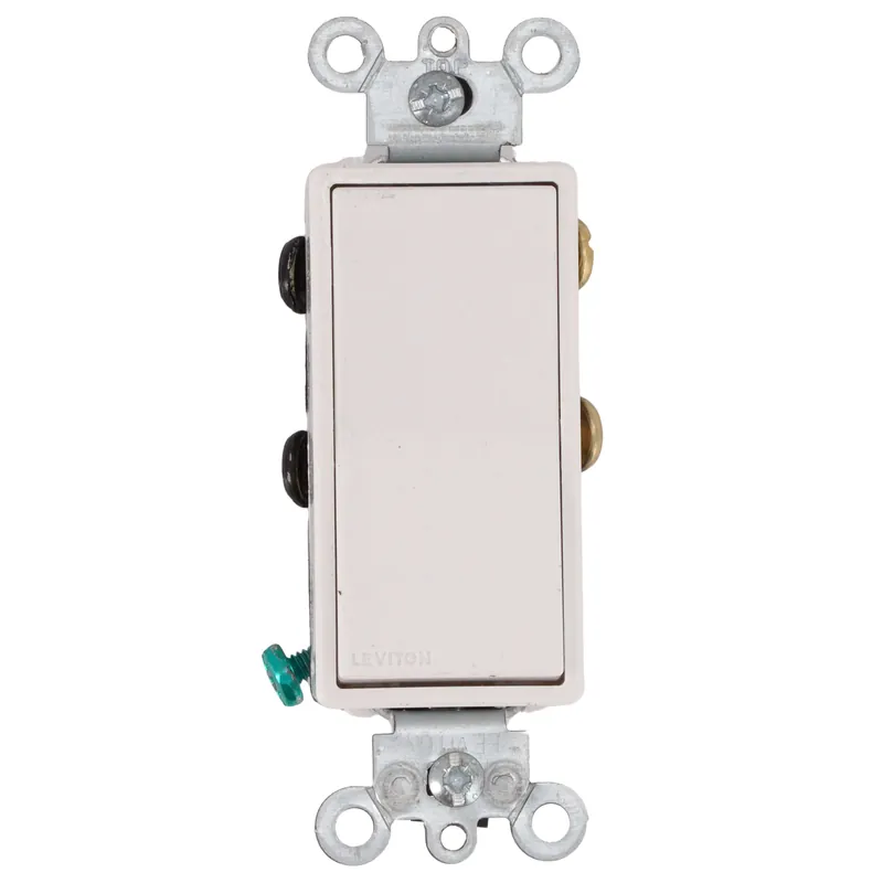 Leviton 5604-2W Decora Rocker 4-Way AC Switch 15 Amp, 120/277 Volt