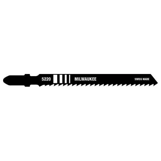 Milwaukee 48-42-5220 T-shank Jig Saw Blade Wood 4in 8 Tpi 5 Pack