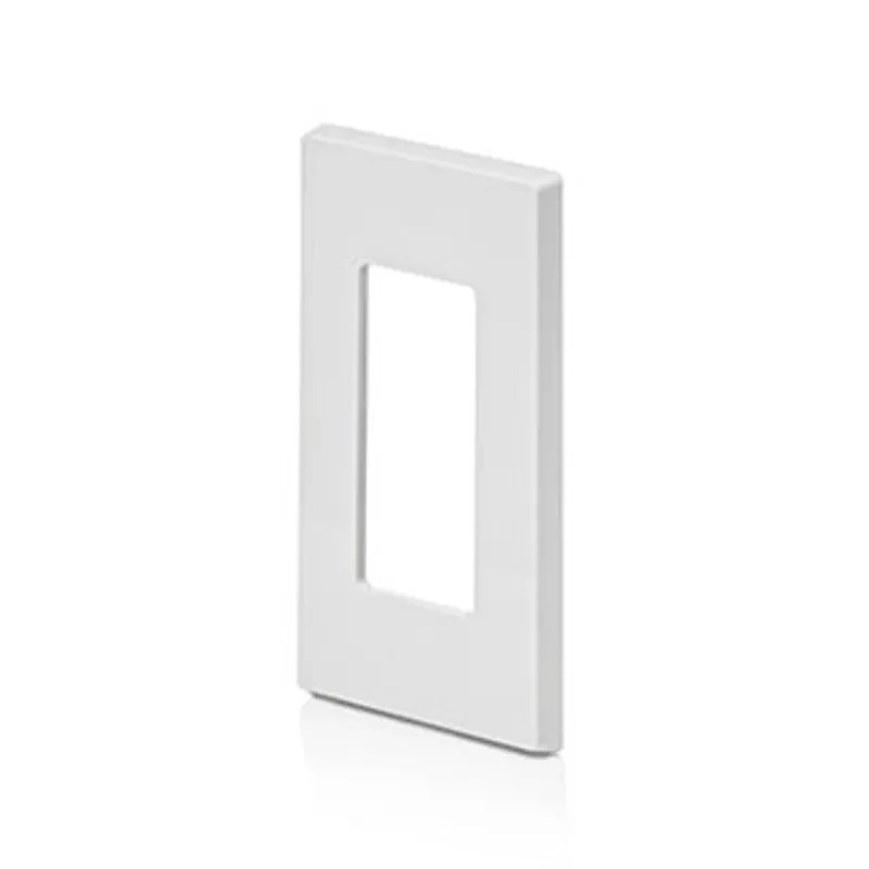 Leviton 80301-SW 1-Gang Decora Plus Screwless Wall Plate