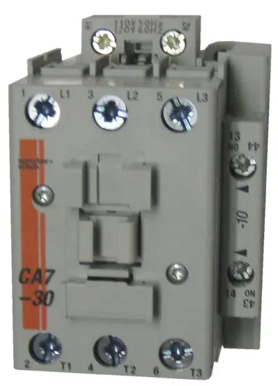 Sprecher + Schuh CA7-30-10-120 Contactor, Series CA7, AC Coil, Non-Reversing, 25 HP, 3-Pole, 3-Phase, 575 V, 50/60 HZ, 1X Auxiliary Contact, 110/120 V