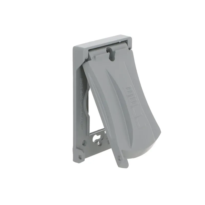Hubbell MX1050S 1-Gang Flip Weatherproof Cover, Vertical/Horizontal, 12-in-1