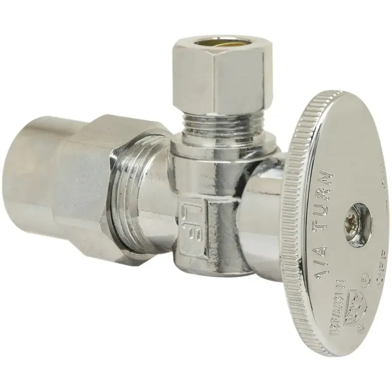 Brasscraft PLB105XP Stop Valve 1/2 inchesx3/8 inches CPVC x Comp 1/4 Turn Angle