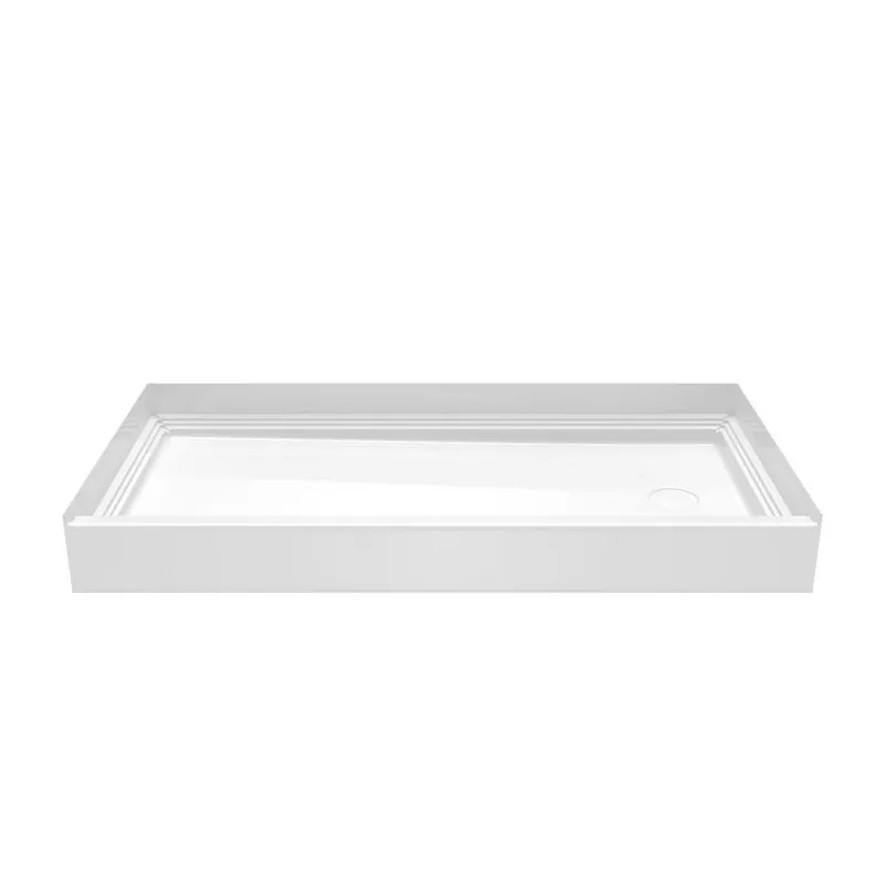 Aquatic 6030CPANR-AW 60 in. x 30 in. Shower Base with Right Drain
