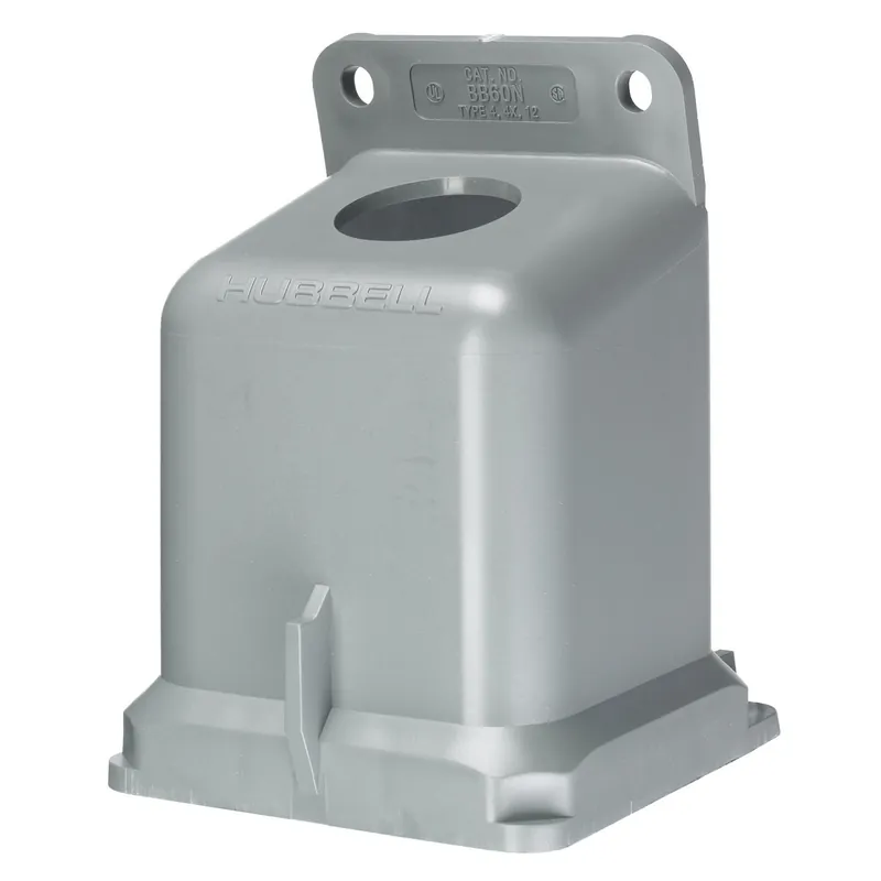 Hubbell BB60N Back Box For 60A Pin/Sleeve 15 Degree