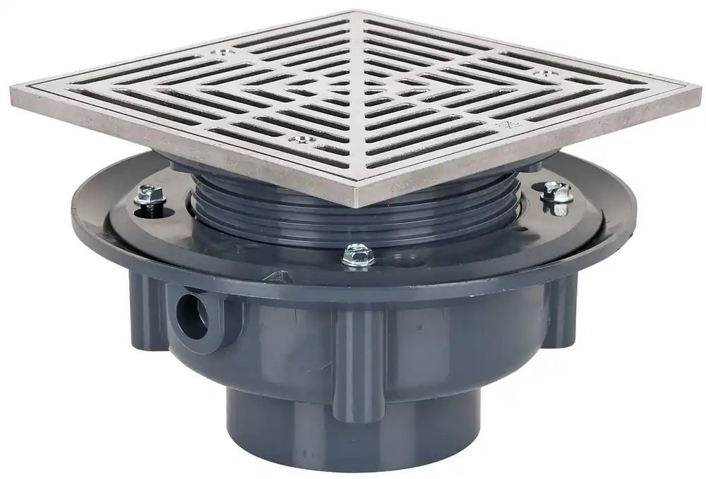 Sioux Chief 863-43SQ Drain Flashing Adj 3 Pvc 6Ss R&S S
