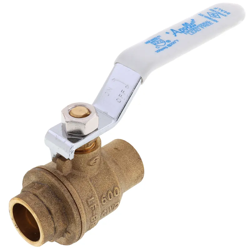 Apollo Valves 94ALF20301A 94ALF-A Series 1/2 in. DZR Brass Full Port Solder 600# Ball Valve