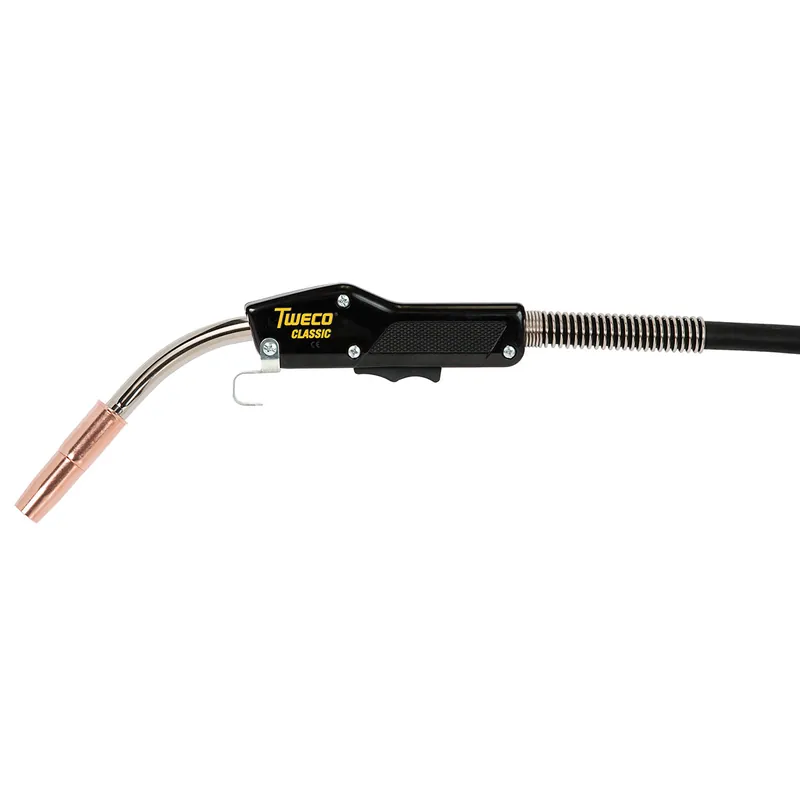 Tweco 10401146 Professional Classic No. 4 400 Amp 0.035 inches - 0.045 inches Air Cooled MIG Gun 15 feet Cable/Lincoln Style Connector